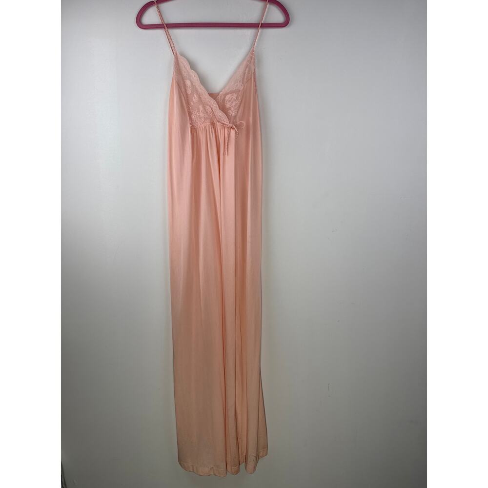 Vintage Gilligan Peach Lace Slip Sz.Med